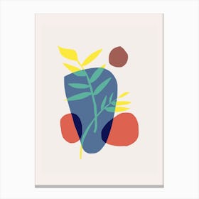 Leaf And Pebbles Canvas Print