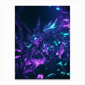 Purple Crystals Canvas Print