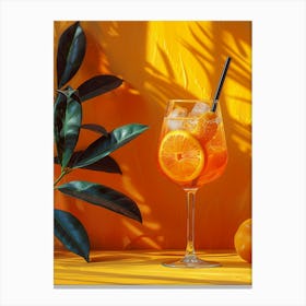 Aperol Spritz Art Print 123 Canvas Print