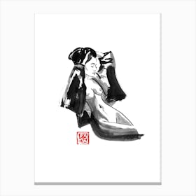 Geisha Nude Canvas Print