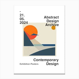 Abstract Design Archive Poster 04 Canvas Print