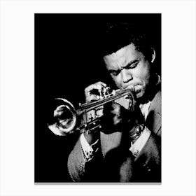 Freddie Hubbard Line Art Illustration 1 Canvas Print