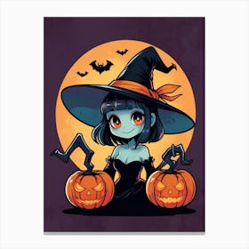 Halloween Witch 5 Canvas Print