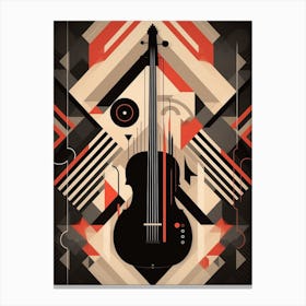 Abstract Geometric Music Illustration 3 Canvas Print