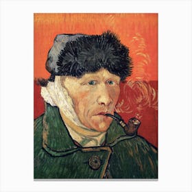 Van Gogh - Portrait Of A Man Smoking A Pipe Canvas Print