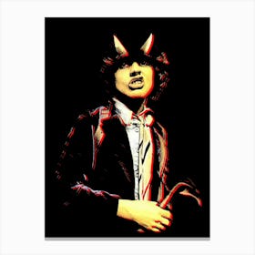 angus young acdc band music 1 Canvas Print