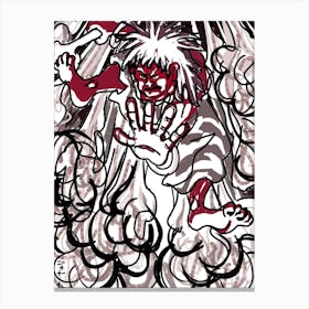 Thunder God Raijin Canvas Print