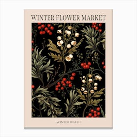 Winter Heath 2 Winter Flower Market Poster Canvas Print