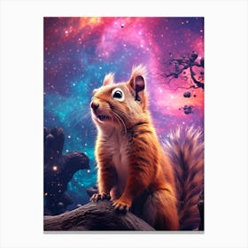Squirrel In Space 1 Canvas Print