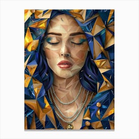 Geometric Woman Canvas Print