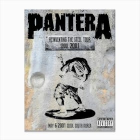 Pantera Reinventing In Seoul 2001 Live Dvd Anselmo Dime Darrell Vinnie Paul Canvas Print