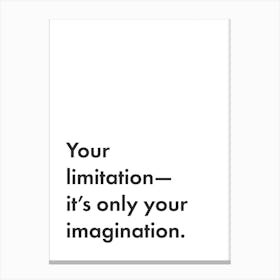 Inspirational Quote Canvas Print