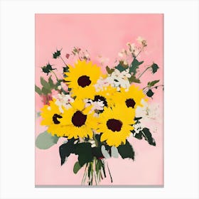 Bouquet Of Sunflowers Canvas Print