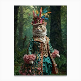 Cat In A Costume Canvas Print