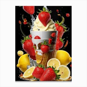 Strawberry Lemonade Canvas Print