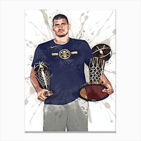 Nikola Jokic Denver Nuggets 2 Canvas Print