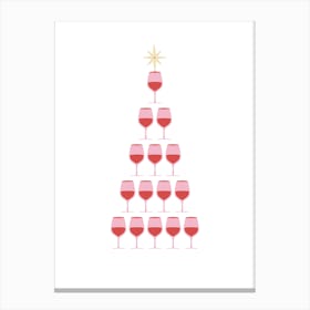 Wine Christmas Canvas Print