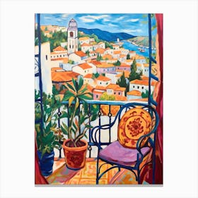 Tangier Morocco 3 Fauvist Painting Canvas Print
