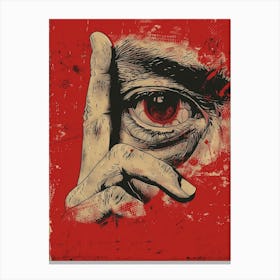 Man'S Eye Canvas Print