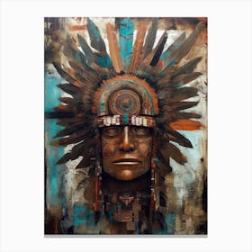 Spirits Awaken: Native American Artistry Reimagined Canvas Print