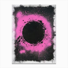 Pink Splatter 1 Canvas Print