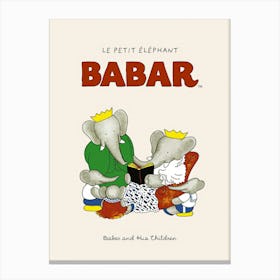 Babar Babar And His Children Canvas Print