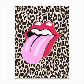 Rolling Stones Leopard Original Canvas Print
