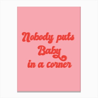 Baby Quote Canvas Print