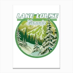 lake Louise Canada travel poster Canvas Print