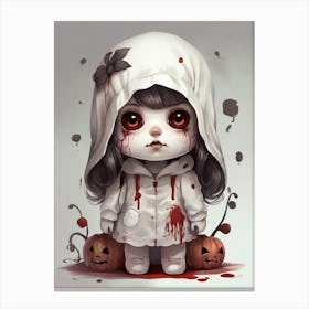 Halloween Girl Canvas Print