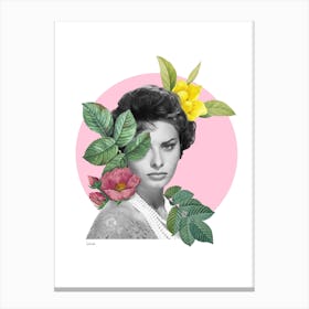 Sophia Loren Collage Canvas Print