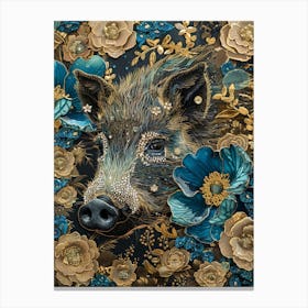 Diamonds Boar 1 Canvas Print