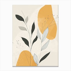 Abstract Leaves Canvas Print 3 Canvas Print