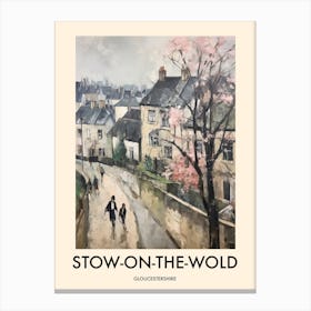 Stow On The Wold (Gloucestershire) Painting 5 Travel Poster Canvas Print