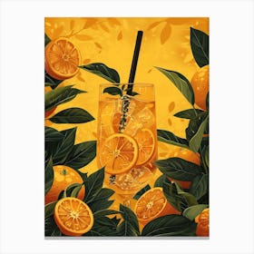 Oranges Cocktail Canvas Print