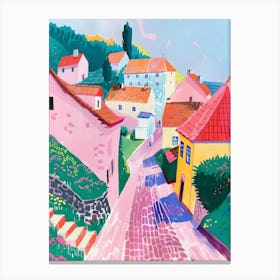 Pink Houses 1 Canvas Print