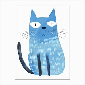 Ojos Azules Cat Clipart Illustration 3 Canvas Print