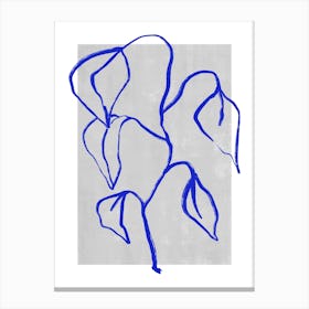 Blue Botanic No 4 Canvas Print