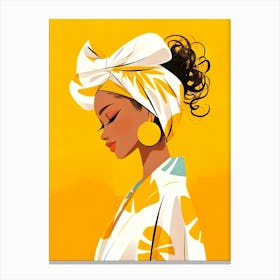 Afro-American Girl Canvas Print