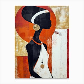 African Tribe Minimalism Canvas Print