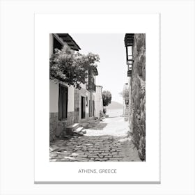 Poster Of Bodrum, Turkey, Photography In Black And White 7 Canvas Print