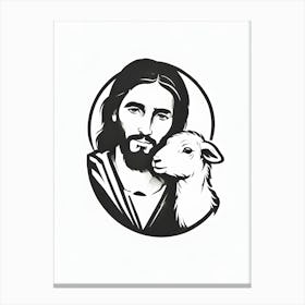 Jesus With A Lamb Canvas Print