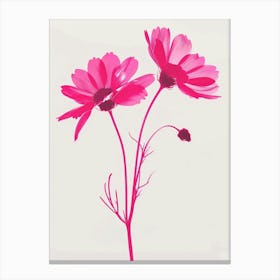 Hot Pink Asters 1 Canvas Print