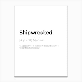 Shipwrecked Definition Meaning Stampe su tela