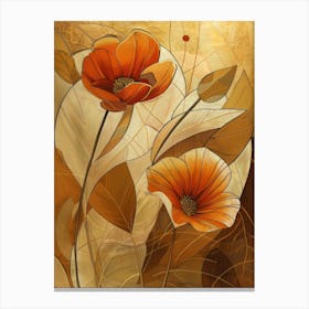 Orange Poppies 2 Canvas Print