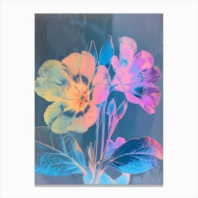 Iridescent Flower Evening Primrose 3 Canvas Print