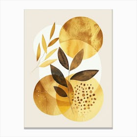 Gold Abstract Painting 5 Canvas Print