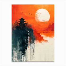 Asian Sunset Canvas Print