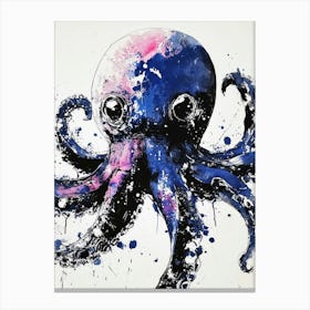 Blue Octopus ocean life Stampe su tela