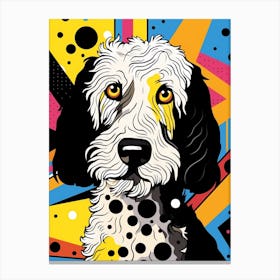 Pop Art Golden Doodle 3 Canvas Print